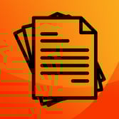 Purchase order document icon symbolizing SSP’s blanket PO management system that simplifies procurement and stabilizes long-term planning.