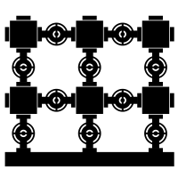 choke and kill manifold icon